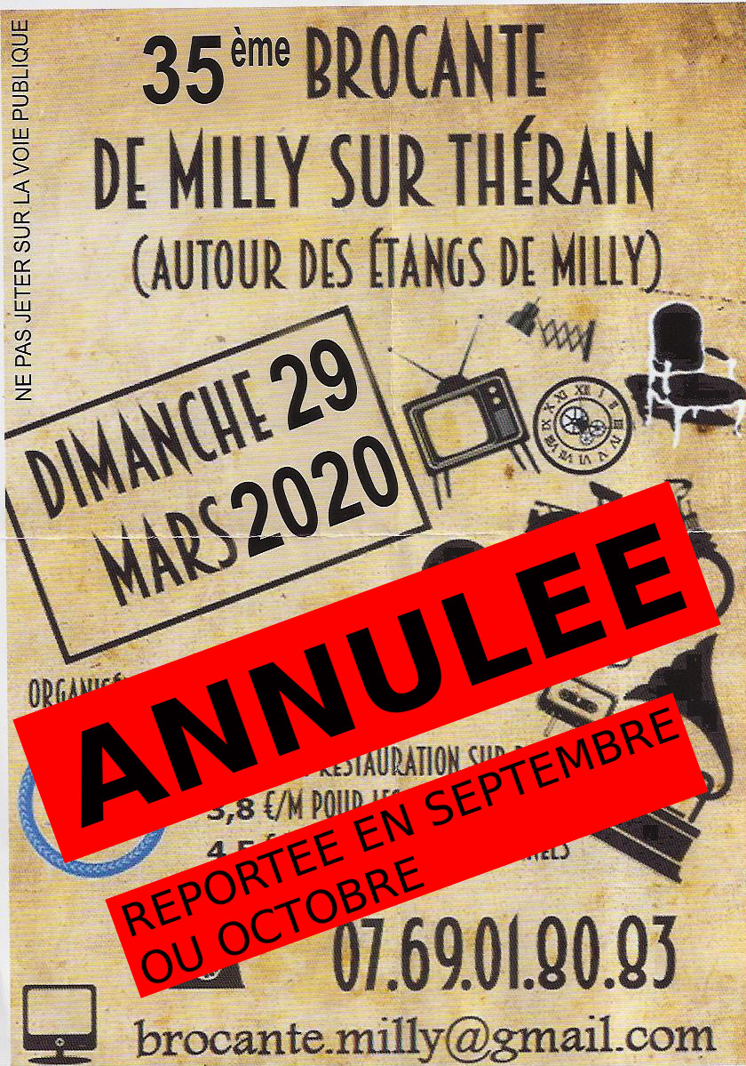 brocante 2020 Annulée
