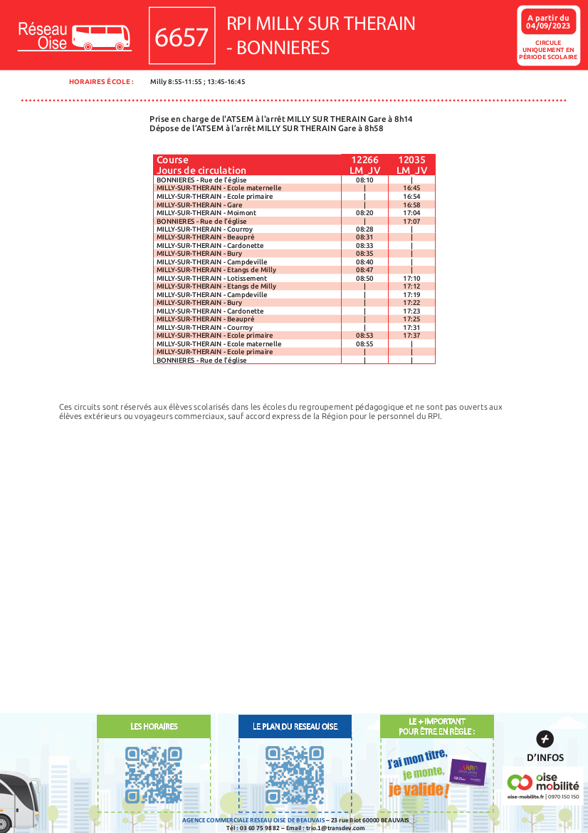 ligne 6657 rpi 2023